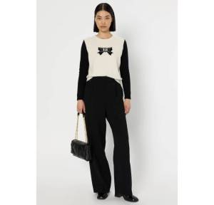 Sac bandoulière Gerard Darel effet matelassé Le Fanny S86Y4579 100, couleur Noir, porté