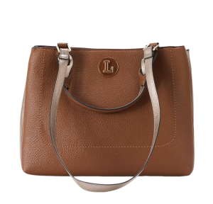 Sac porté main Lollipops L effet grainé Rosabelle S300311 couleur cognac, vue de face