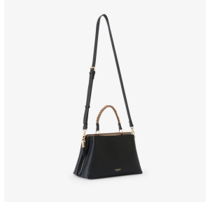 Sac bandoulière Lollipops effet grainé Rocapina S300334-3 couleur Noir, vue de profil