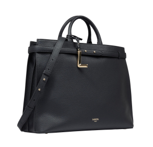 Grand sac cabas porté main Lancel Faubourg L A1379210TU Noir côté