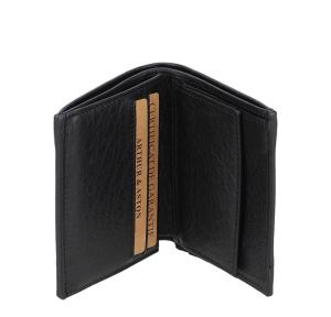 Porte monnaie Arthur & Aston en cuir José 2508-988-A, couleur Noir, ouvert