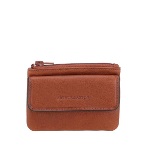 Porte-monnaie Arthur & Aston en cuir José 2508-990-B, couleur Cognac, vue de face