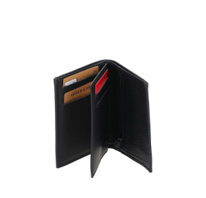 Portefeuille Arthur&Aston plié en cuir José 2508-799-A couleur Noir, ouvert