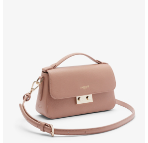 Sac à bandoulière Lacoste à rabat Champs-Élysées NF5099PH R26 couleur Tulle (vieux rose) côté