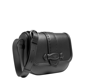 Sac porté épaule Lancaster avec rabat Sienna A13719 10 couleur Noir, vue de profil