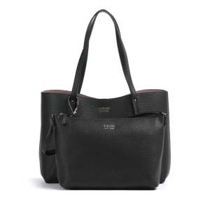 Sac cabas Guess avec pochette Brenton HWPG964823 BLA couleur Noir, vue de face avec pochette