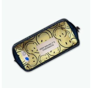 Trousse de toilette Cabaïa TRA SMILEY AARHUS, couleur Aarhus(Gris),  ouvert