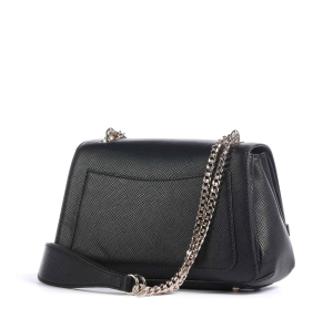 Sac bandoulière Guess à rabat Rosalba HWZG965721 BLA couleur Noir, vue de dos