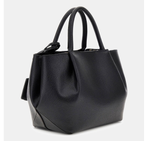 Sac porté main Guess effet grainé Amorette HWBG789806 BLA couleur noir, vue de profil