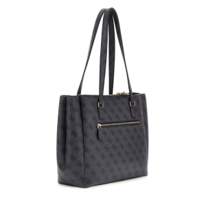 Sac à main Guess imprimé logo Katya HWSG9652230 CLO, couleur Logo Coal (gris foncé / noir), vue de profil