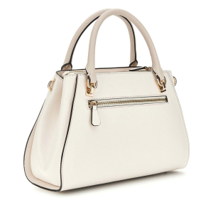 Sac porté main Guess effet grainé Noelle II HWZG9672070 OWT couleur crème taupe, vue de profil