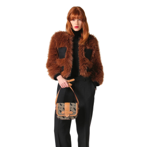 Sac bandoulière Lancel S Sienna A13761 KZ, couleur Noir multi,  porté