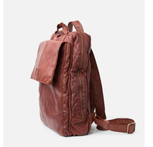 Sac à dos Biba en cuir Alex ALE5L couleur tan, vue de profil