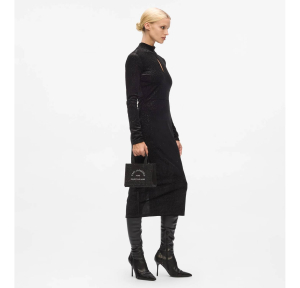 Mini sac cabas Karl Lagerfeld Rue St-Guillaume A4W50014 1RC, couleur Embellissement noir, porté