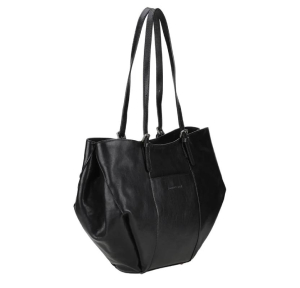 Sac cabas M Arthur & Aston en cuir Edith A123-60-NOIR, vue de profil
