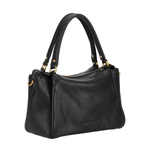 Sac à main Arthur & Aston en cuir grainé Elsa A211-01-NOIR, vue de profil