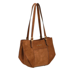 Sac cabas M Arthur & Aston Madelena A218-06-COGN, couleur Cognac, vue de profil