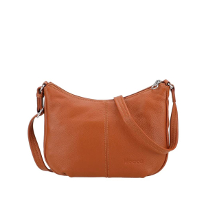Sac bandoulière Mocca en Cuir Julie M170-09-COGN, couleur Cognac, vue de face
