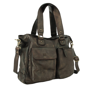 Sac shopping Biba avec bandoulière KEO2L MARRON couleur Marron, vue de profil