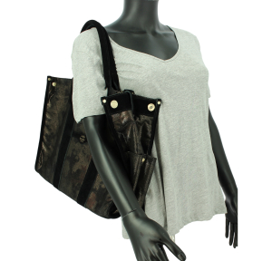 Sac porté épaule Mila Louise 23691IG-01, couleur Noir, porté