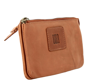 Grand portefeuille Biba en cuir Boston BT35 Tan (marron cognac), vue de profil