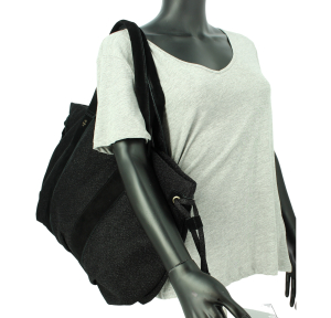 Sac porté épaule Mila Louise Prudy 20204S-01, couleur Noir, porté