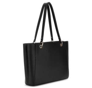 Sac porté épaule Guess effet grainé Noelle II HWZG9672250 BLA, couleur Noir, vue de profil