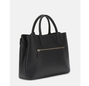 Sac à main Guess effet grainé Grégoria HWBG854607 BLA couleur Noir, vue de dos