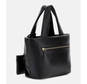 Sac porté épaule Guess lisse Sunetra HWNG753475 BLA couleur Noir, vue de dos