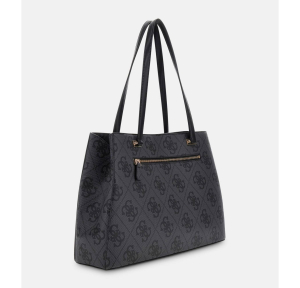 Grand sac Guess logo 4G Erenia HWSO783823 CLO couleur Noir multi, vue de dos