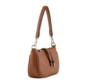 Petit sac porté épaule Francinel Gloria 292541CAM  couleur Camel, vue de profil