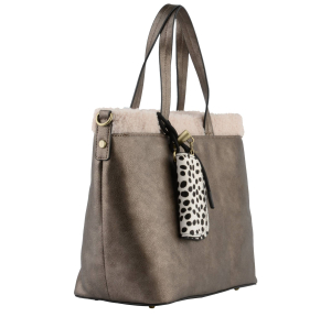 Sac à main Mia & Joy Leia MJ2274 BRO, couleur Bronze, vue de profil