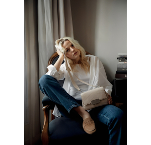 Petit sac bandoulière Mia & Joy Hanae MJ2261 Beige porté