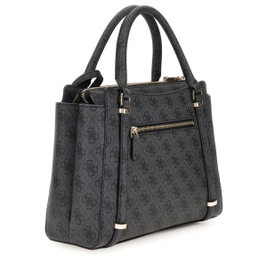 Sac à main Guess imprimé logo Eco Erica HWESG951006 CLO, couleur logo coal, vue de profil