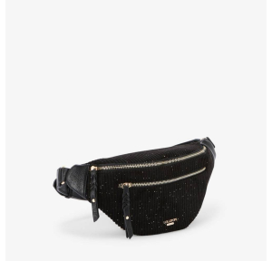 Ceinture banane Lollipops en velours côtelé Riff S300063- 2 couleur Noir, vue de profil