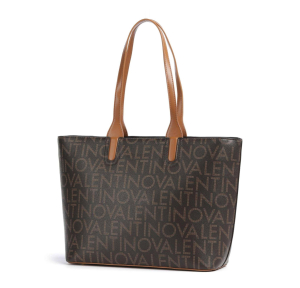 Sac fourre-tout Valentino bags logo imprimé Regina Re VBS9IS01 N06 couleur Brun foncé, vue de profil