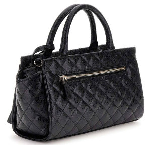Sac à main Guess effet matelassé Idra HWGG8157050 BLA, couleur Noir, vue de profil
