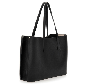 Sac porté épaule Guess effet grainé Meridian HWBG6974230 BLA, couleur Noir, vue de profil