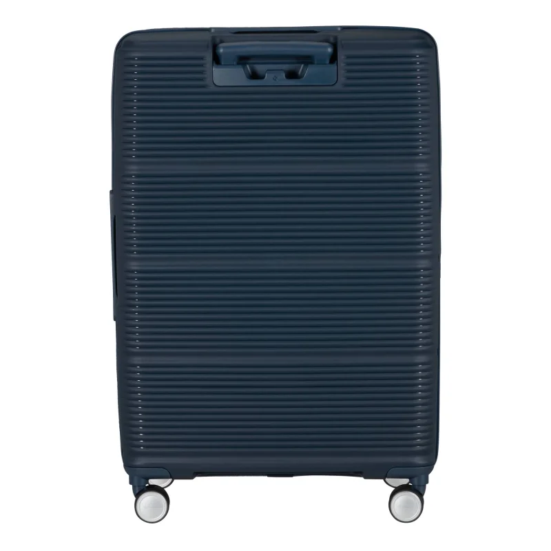 Valise Samsonite 4 roues extensible Paralux 156526 1552, couleur Bleu marine foncé, vue de dos Valise Samsonite 4 roues extensible Paralux 156526 1552, couleur Bleu marine foncé, vue de dos