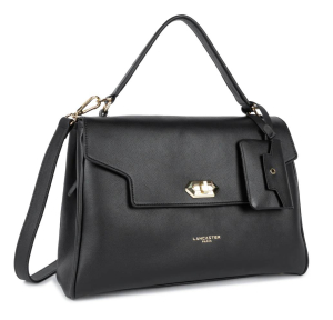 Grand sac cabas Lancaster Mademoiselle Grace 572-103-NOIR, vue de profil