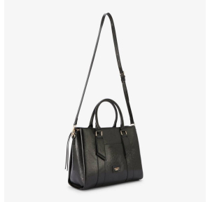 Sac shopper Lollipops effet glitter Romane S300082-2 couleur Noir, vue de profil