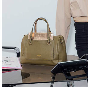 Sac à main Lollipops effet grainé M Riada S299991-4, couleur Kaki