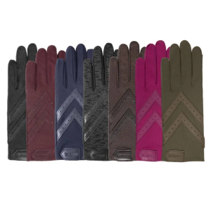 Gants femme Isotoner en tissu extensible Smartouch 23094 AAG couleur noir