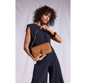 Sacs porté épaule Nat & Nin Alice Small ALICE S NOIS, couleur Noisette, porté