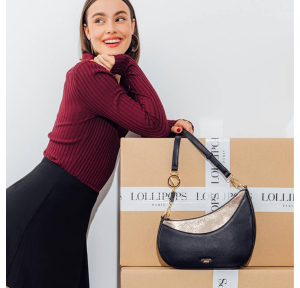 Sac porté épaule Lollipops bicolore Romana S300340-2 couleur Noir