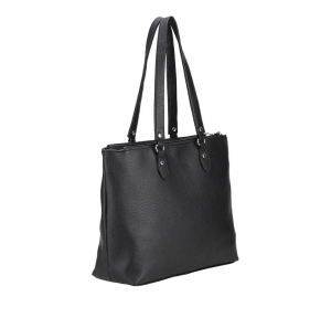 Sac cabas Mocca en synthétique Nessy M2520-02-A, couleur Noir, vue de profil