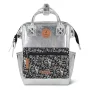 Sac à dos adventurer XS édition limitée de Noël Cabaïa Lucky Star Monte Carlo (Argenté) avec pochette noire à motifs Sac à dos adventurer XS édition limitée de Noël Cabaïa Lucky Star Monte Carlo (Argenté) avec pochette noire à motifs