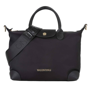 Sac à main Valentino Bags Jolly Re VBS9JX23 001, couleur Noir, vue de face avec bandoulière supplémentaire