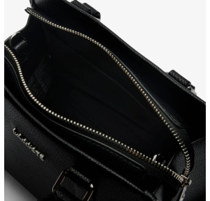 Sac à Main Lacoste effet grainé NF5149EG 000, couleur Noir, ouvert