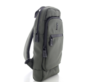 Sac porté travers U.S. Polo Assn. en polyester 38926MPO 718, couleur Kaki, vue de profil